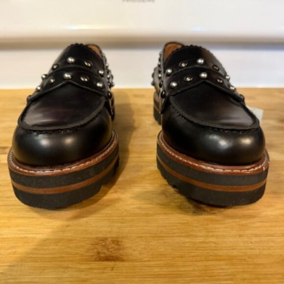 COACH Lenox Studded Leather Platform Loafers - Picture 4 of 16